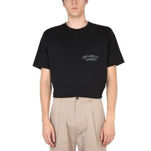 UNIVERSAL WORKS Pocket T-Shirt Men BLACK T-Shirts